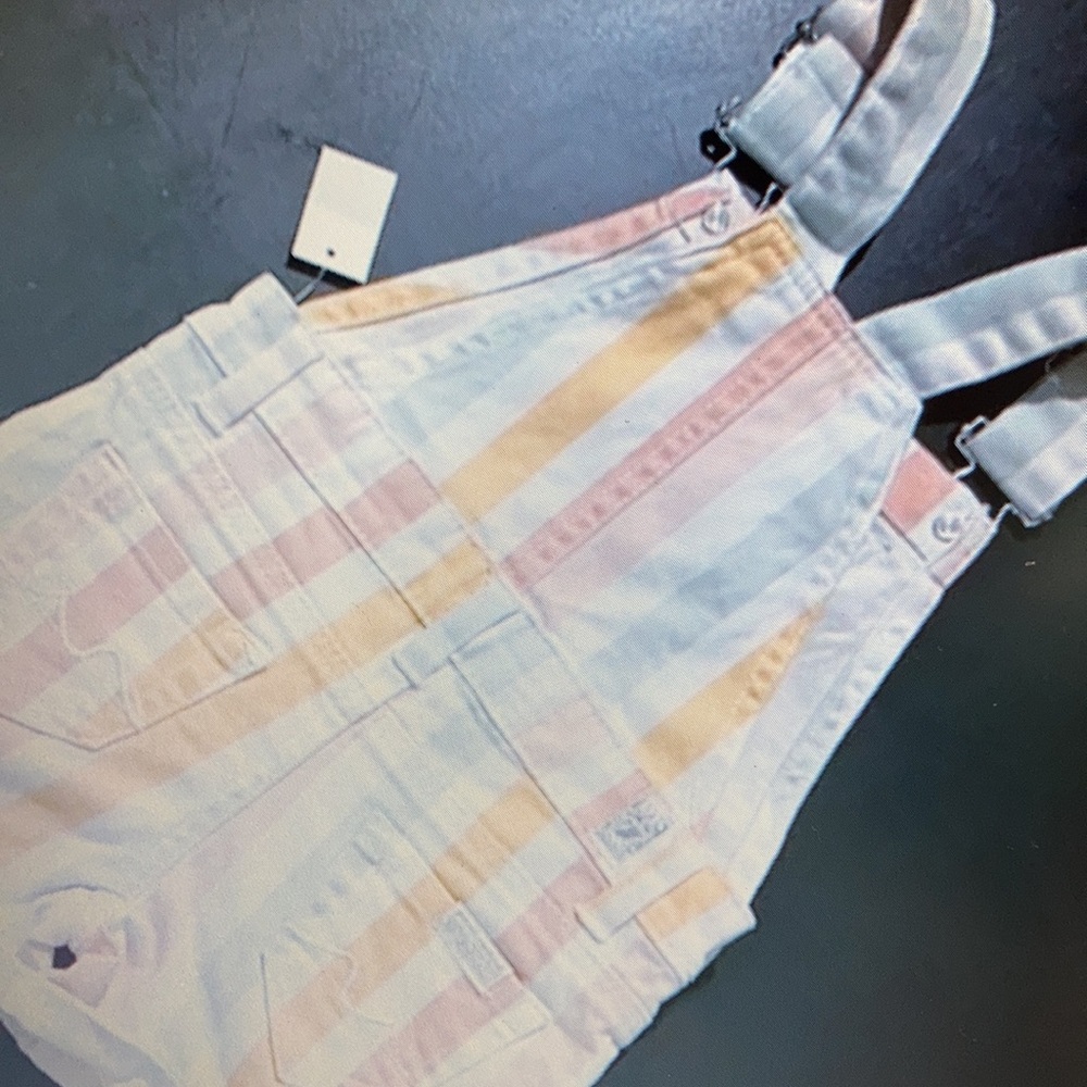 Print floral Striped kid’s overall